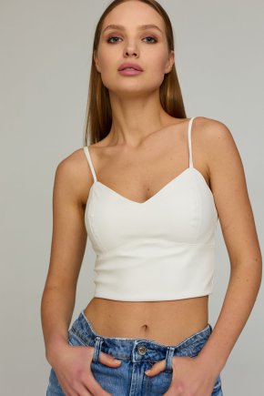 Топ бюстье Fit кожа