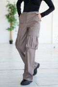 Trend cargo pants eco leather