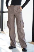 Trend cargo pants eco leather