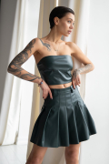 Tennis Leather Skirt
