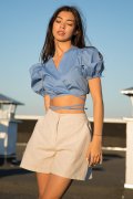 Crop mini shirt