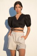 Crop mini shirt