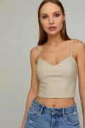 Топ бюстье Fit кожа