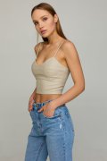 Топ бюстье Fit кожа