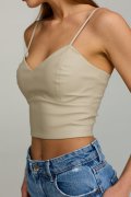 Топ бюстье Fit кожа