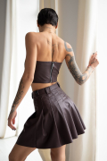 Tennis Leather Skirt