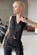 Alisa eco-leather vest